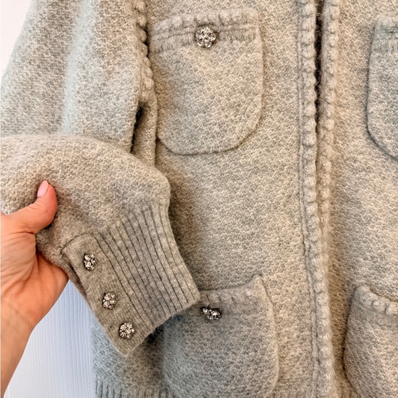 J. Crew Light Gray Odette Lady Sweater - Picture 3 of 4